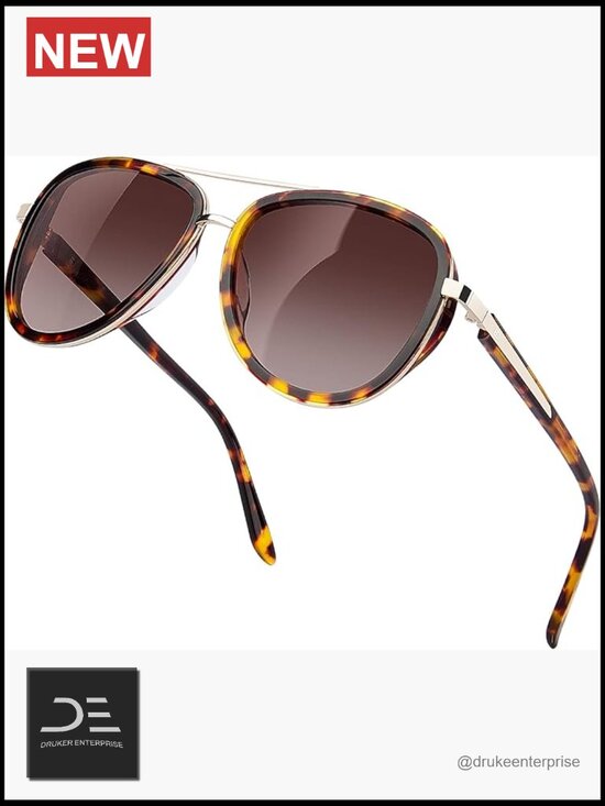 Acetate Frame Polarized Sunglasses UV Protection Retro Mirrored Shades